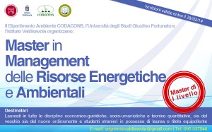 Master in Management delle Risorse Energetiche e Ambientali