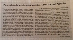 Violenza donna mammografia