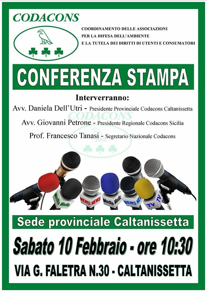Conferenza stampa Caltanissetta