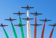 Catania: colori nel cielo, diritti sulla Terra Frecce Tricolori