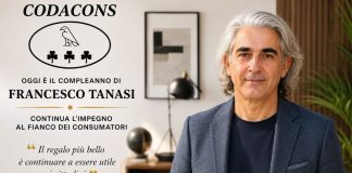 Oggi il compleanno di Francesco Tanasi, continua l’impegno al fianco dei consumatori Francesco Tanasi compleanno