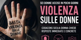 Violenza sulle donne, Codacons Sicilia Donna chiede interventi urgenti prima che sia troppo tardi Violenza sulle donne