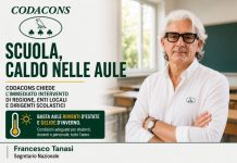 Scuola, caldo nelle aule: Codacons chiede l’immediato intervento di regione, enti locali e dirigenti scolastici caldo nelle aule
